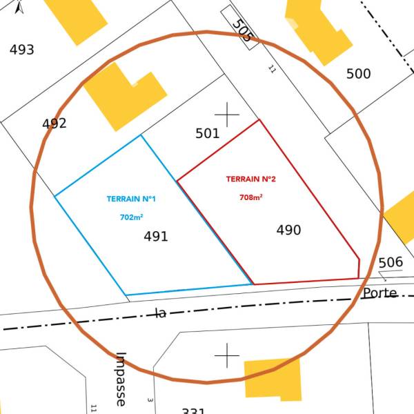 DEUX PARCELLES CONSTRUCTIBLES À MISEREY VIABILISÉES OFFRANT LIBERTÉ ARCHITECTURALE DANS CADRE RÉSIDENTIEL CALME ET AGRÉABLE