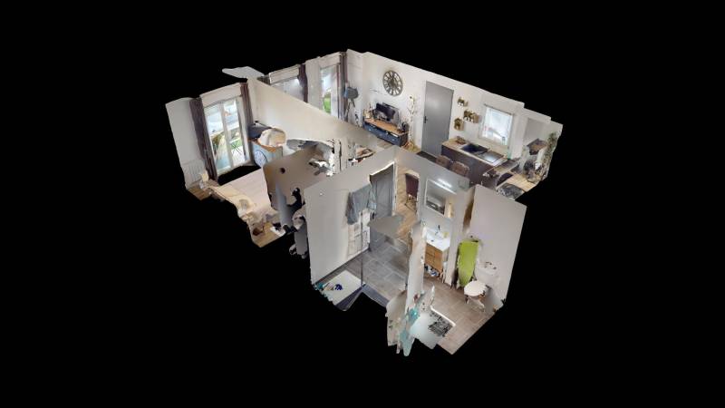 Appartement Meublé à LOUVIERS de type F2 en rez-de-jardin