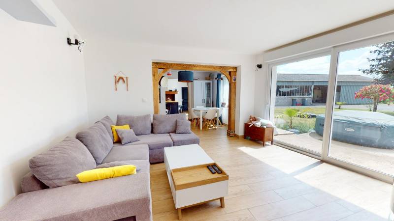 MAISON LONGERE NORMANDE - TYPE 5 - SAINT MARTIN LA CAMPAGNE (27930)