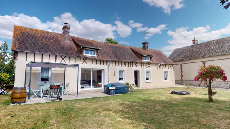 MAISON LONGERE NORMANDE - TYPE 5 - SAINT MARTIN LA CAMPAGNE (27930)